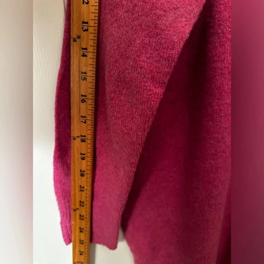 NWT LE LIS Hot Pink Oversized XS Wool Blend Crew Neck SOFT LIKE CASHMERE Sweater